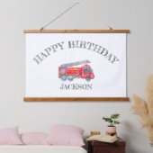 Moderne miniatuurfeest van vuurman hangend wandkleed (Slaapkamer)