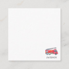 Moderne miniatuurfeest van vuurman informatiekaartje