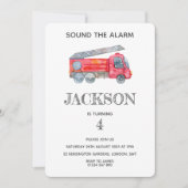 Moderne miniatuurfeest van vuurman kaart (Voorkant)