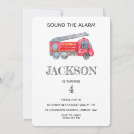 Moderne miniatuurfeest van vuurman kaart