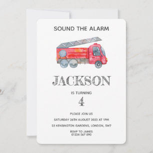 Moderne miniatuurfeest van vuurman kaart