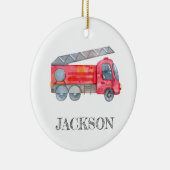 Moderne miniatuurfeest van vuurman keramisch ornament (Rechts)