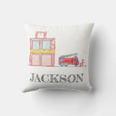 Moderne miniatuurfeest van vuurman kussen (Achterkant)