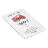 Moderne miniatuurfeest van vuurman magneet (Rechterzijde)