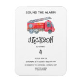 Moderne miniatuurfeest van vuurman magneet (Verticaal)