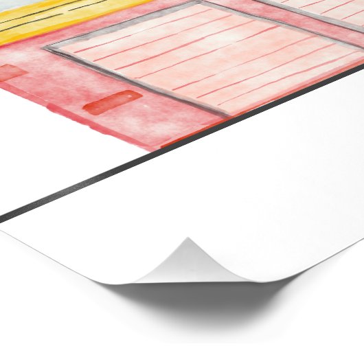 Moderne miniatuurfeest van vuurman perfect poster (Hoek)