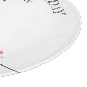 Moderne miniatuurfeest van vuurman snijplank (Hoek)