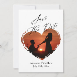 Moderne miniatuurfoto van Elegant Script Save The Date