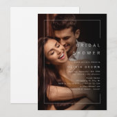 Moderne miniatuurfoto-vrijgezellenfeest kaart (Voorkant / Achterkant)