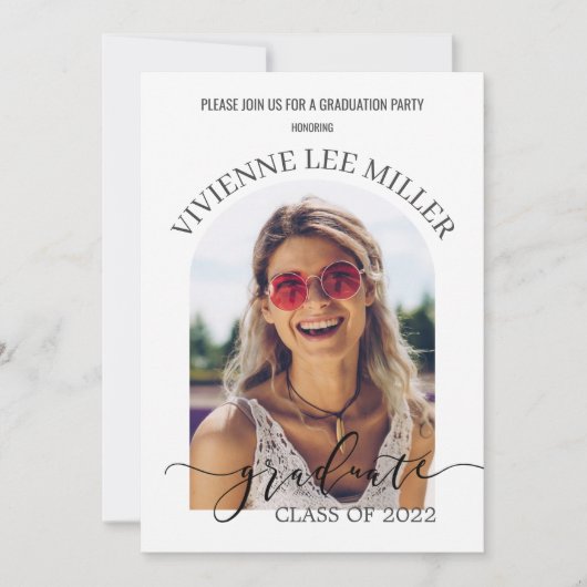 Moderne minieme Arch Photos Afbeelding Afstuderen Kaart (Voorkant)