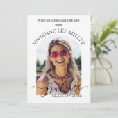 Moderne minieme Arch Photos Afbeelding Afstuderen Kaart (Staand voorkant)