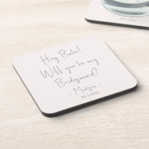 Moderne minieme bridesmaid-ontwerphandleiding Blus Bier Onderzetter