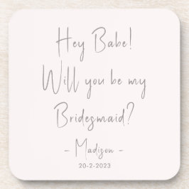 Moderne minieme bridesmaid-ontwerphandleiding Blus Bier Onderzetter