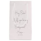 Moderne minieme bridesmaid-ontwerphandleiding Blus Klein Cadeauzakje (Voorkant)