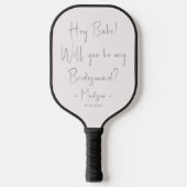 Moderne minieme bridesmaid-ontwerphandleiding Blus Pickleball Paddle (Voorkant)