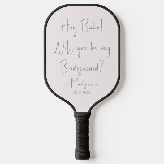 Moderne minieme bridesmaid-ontwerphandleiding Blus Pickleball Paddle (Voorkant)