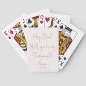 Moderne minieme bridesmaid-ontwerphandleiding Blus Pokerkaarten (Achterkant)