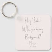 Moderne minieme bridesmaid-ontwerphandleiding Blus Sleutelhanger (Voorkant)