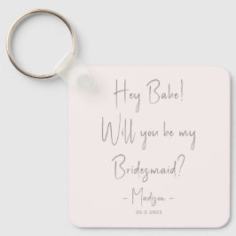 Moderne minieme bridesmaid-ontwerphandleiding Blus Sleutelhanger