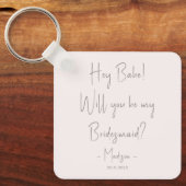 Moderne minieme bridesmaid-ontwerphandleiding Blus Sleutelhanger (Voorkant)
