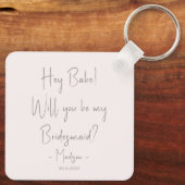 Moderne minieme bridesmaid-ontwerphandleiding Blus Sleutelhanger (Achterkant)