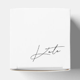 Moderne minieme bridesmaid-voordak bedankdoosjes