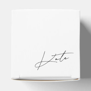 Moderne minieme bridesmaid-voordak bedankdoosjes