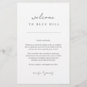 Moderne minieme brief voor bruiloft en reisroute (Voorkant)