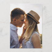 Moderne minieme details van fotobruiloft informatiekaartje (Achterkant)