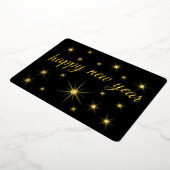 Moderne minieme elegant script, gelukkige nieuwjaa folie feestdagenkaart (Gedraaid)