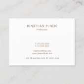 Moderne minieme elegante foto van de Sjabloon van  Visitekaartje (Achterkant)