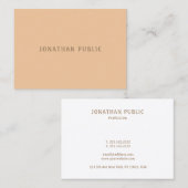 Moderne minieme elegante foto van de Sjabloon van  Visitekaartje (Voorkant / Achterkant)