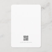 Moderne minieme elegante grafische accommodatie informatiekaartje (Achterkant)