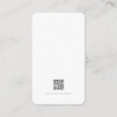 Moderne minieme elegante grafische accommodatie informatiekaartje (Achterkant)