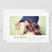 Moderne minieme foto 30 en verbluffende dag (Voorkant / Achterkant)