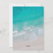 Moderne minieme foto-kerststrand feestdagenkaart (Achterkant)