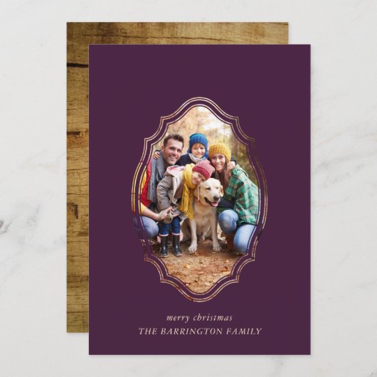 Moderne minieme foto van kuit en hout (Voorkant / Achterkant)