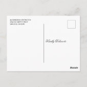 Moderne minieme Greenery Bridal Shower-uitnodiging Briefkaart (Achterkant)
