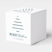 Moderne minieme groene kerstboompijn met prettig k bedankdoosjes (Voorkant Zijde)