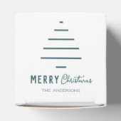 Moderne minieme groene kerstboompijn met prettig k bedankdoosjes (Bovenkant)