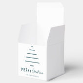 Moderne minieme groene kerstboompijn met prettig k bedankdoosjes (Geopend)