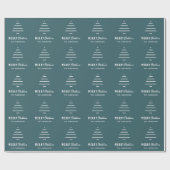 Moderne minieme groene kerstboompijn met prettig k cadeaupapier (Vlak)