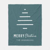 Moderne minieme groene kerstboompijn met prettig k fleece deken (Voorkant)