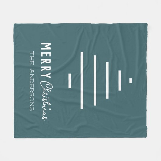 Moderne minieme groene kerstboompijn met prettig k fleece deken (Voorkant (Horizontaal))