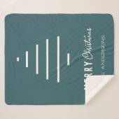 Moderne minieme groene kerstboompijn met prettig k sherpa deken (Voorkant (horizontaal))