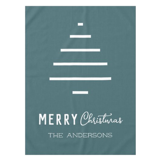 Moderne minieme groene kerstboompijn met prettig k tafelkleed (Voorkant)