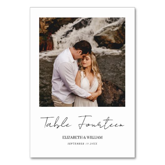 Moderne minieme kalligrafiescript kaart (Voorkant)