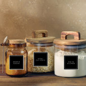Moderne minieme keuken- en Pantry-opslaglabels Sticker