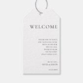 Moderne minieme Labels voor bruiloft Cadeaulabel (Voorkant)