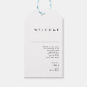 Moderne minieme Labels voor weddenschappen Cadeaulabel (Voorkant)